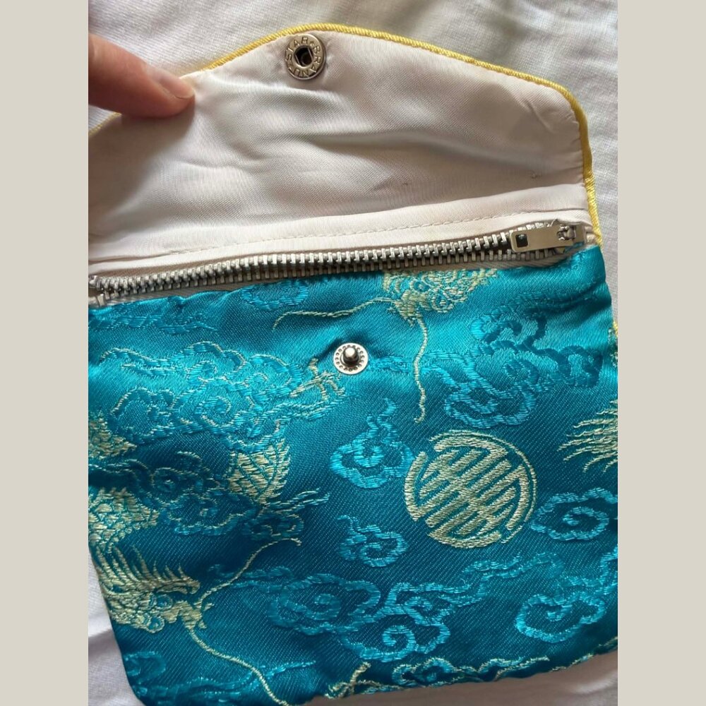 🔵 Chinese Brocade Silk Pouches - Picture 8 of 9